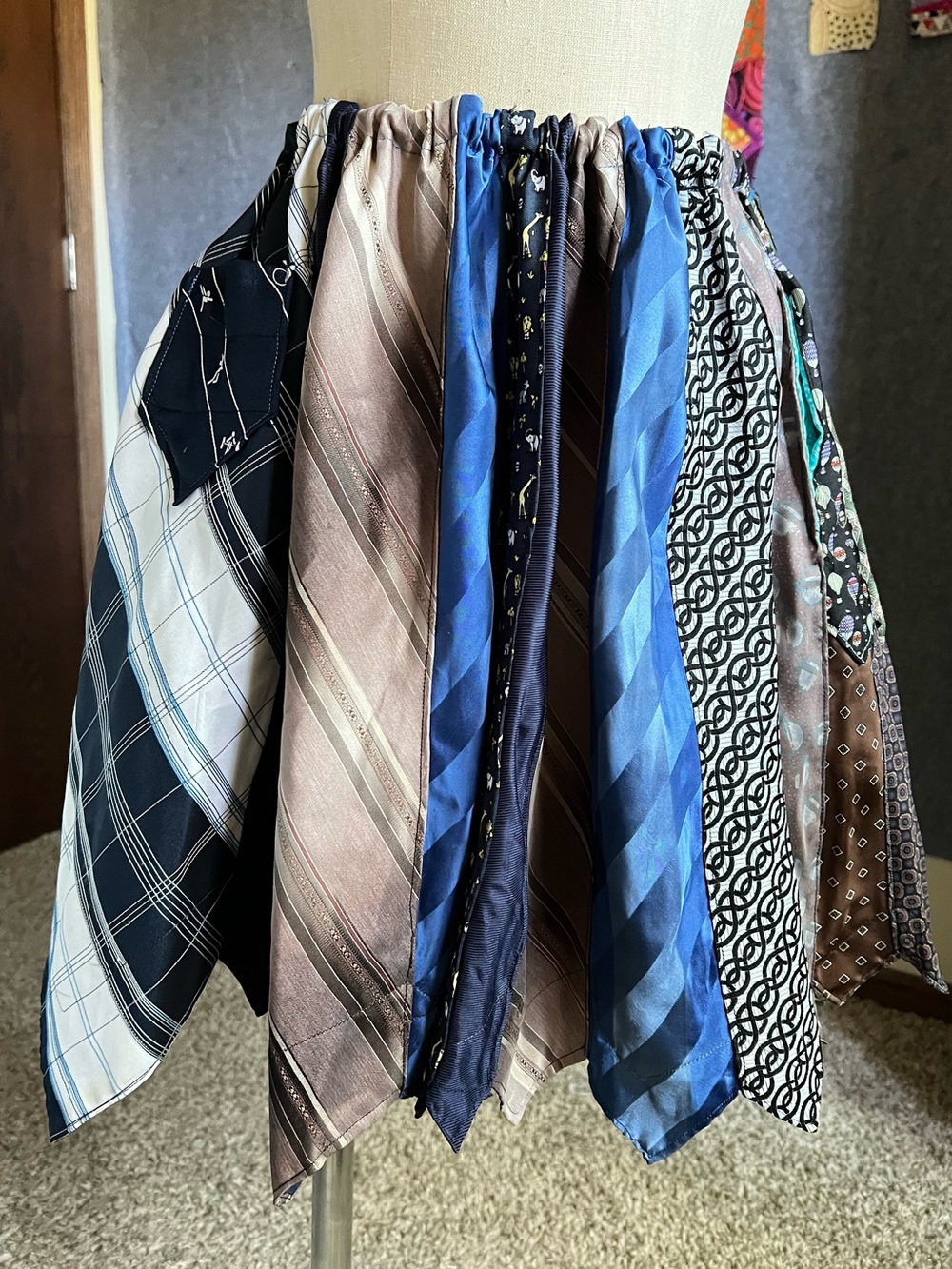 Necktie Skirt - Upcycled and Awesome